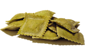 gefüllte Ravioli - grün