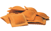 gefüllte Ravioli - rot